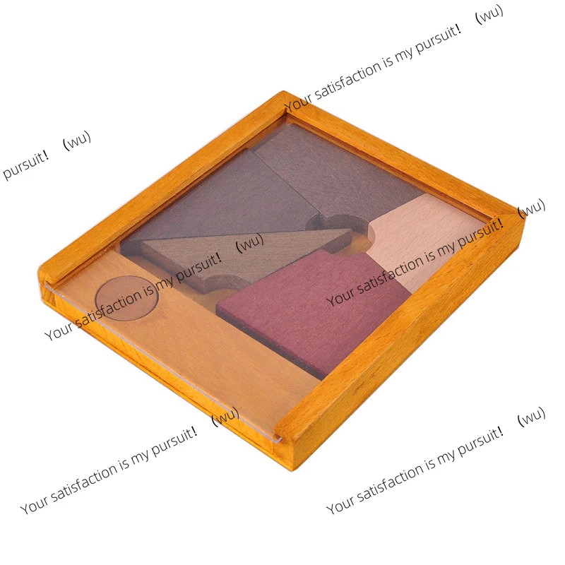 Different brain teasers, solid wood 3D puzzles