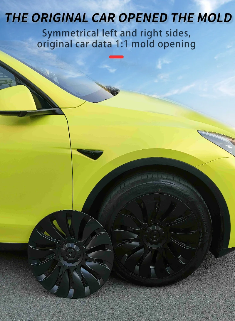 4-teilige Radabdeckung für Tesla Model Y 19 Zoll Performance Automobil Ersatz-Radkappe Vollrandabdeckung Auto-Zubehör 2020-2024 – Detail 14