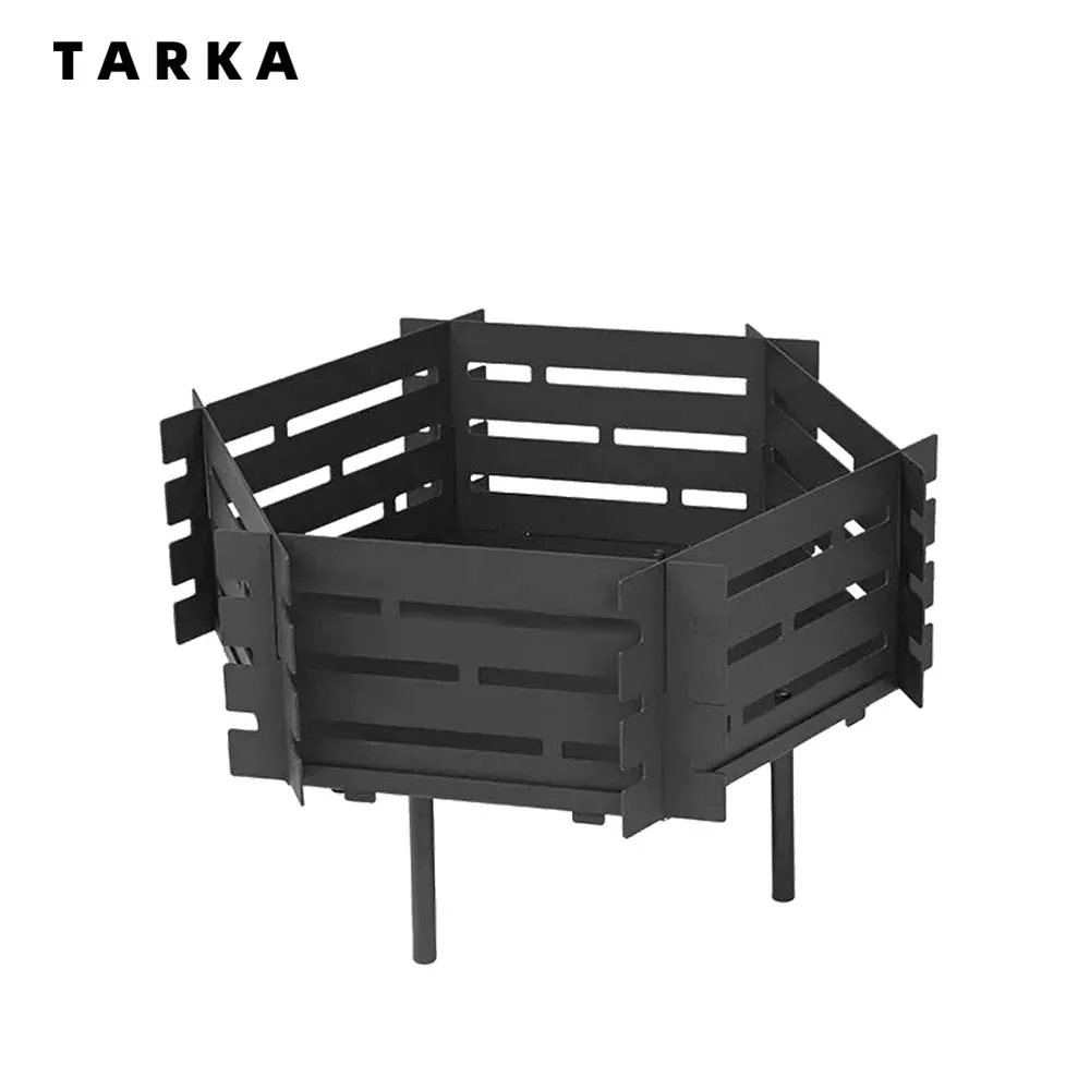 TARKA Camping Burning Stove Outdoor Firewood Stove Frame Easily Remove Suitable Picnic Hiking Camping Equipment Accessories