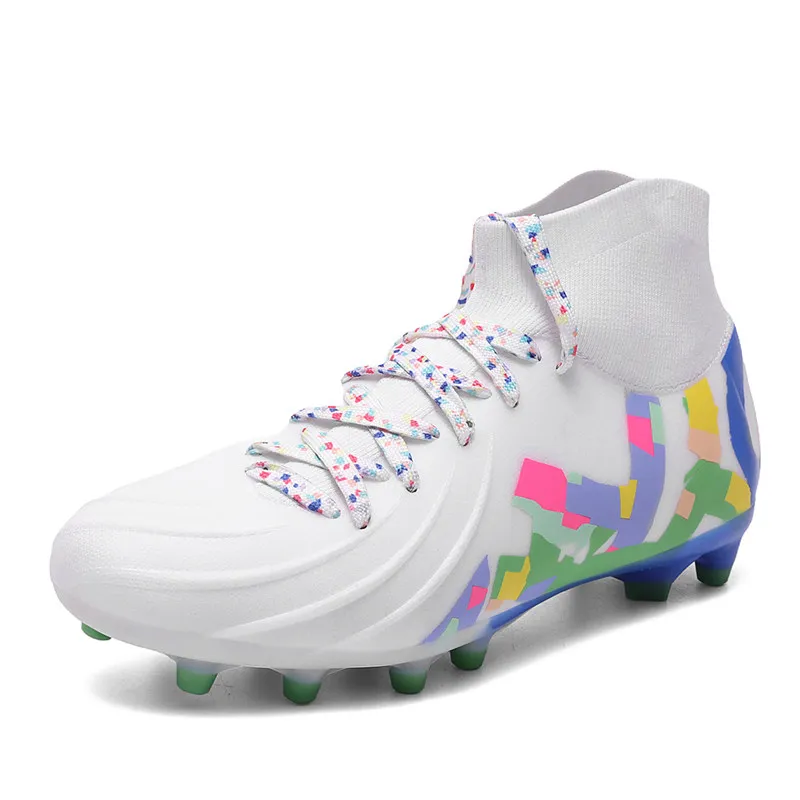 Professional Football Boots Men's Studded Boots Unisex Comfortable All-Purpose Grass Training Football Pitch Sports Shoes