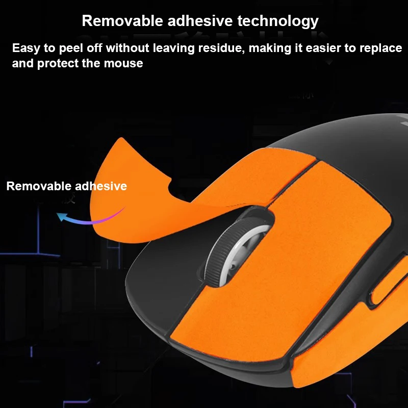 ماوس شريط لحام تزلج اليدوية ملصق عدم الانزلاق سحلية الجلد تمتص العرق ل GPW4 ل Logitech G PRO X SUPERLIGHT 2 dex Mouse