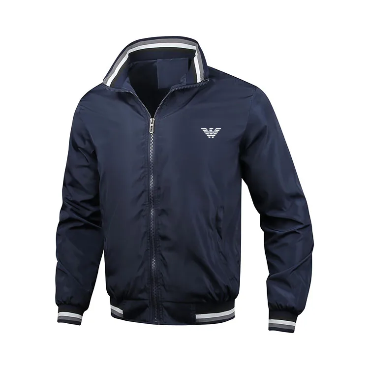 Spring and autumn men's jacket Autumn and winter windproof stand collar suitable for sports long sleeve jacket baseball clothing