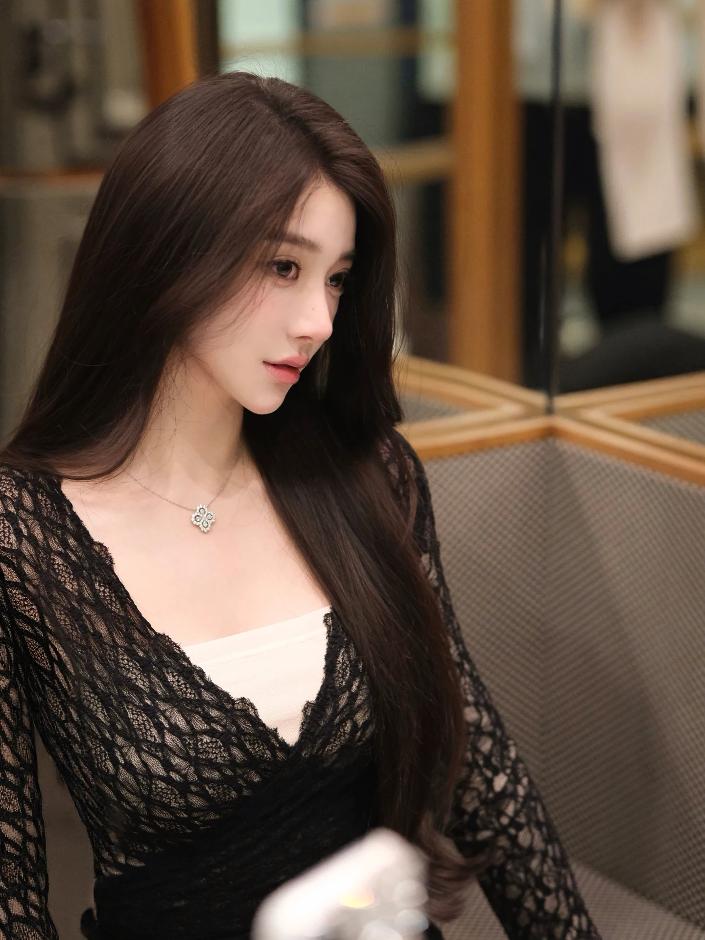 

Майка-боди Chill er Pure Desire Sexy Bla Long Sve V-Ne Lace, женская, базовый слой, модная, облегающая, для повседневной носки