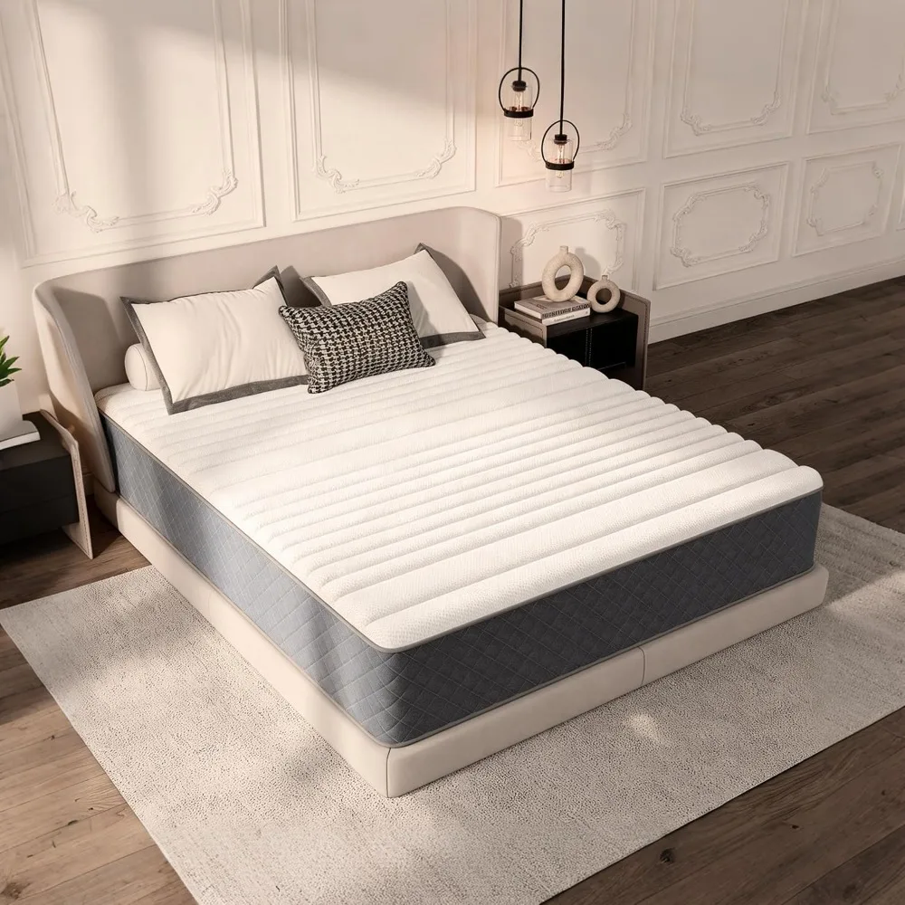 Twin Size Mattress, 12 Inch Hybrid Twin Mattress Medium Firm,