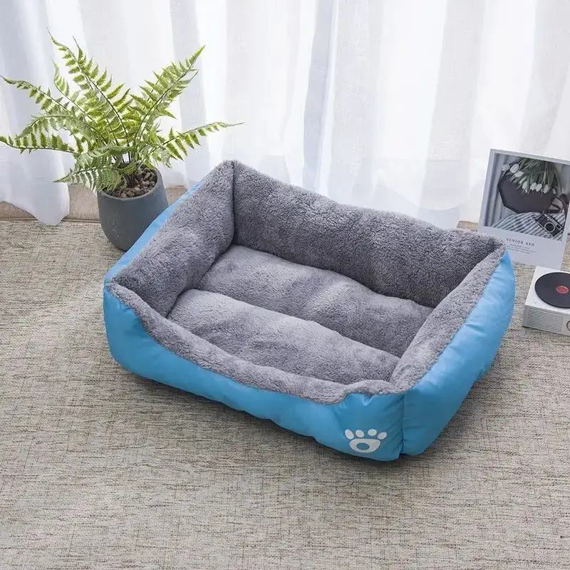 

Warm Bone Pet Dogs Bed Washable House Cat Puppy Cotton Kennel Mat Soft Nest Dog Baskets Pet Products For Small Medium Large Dog