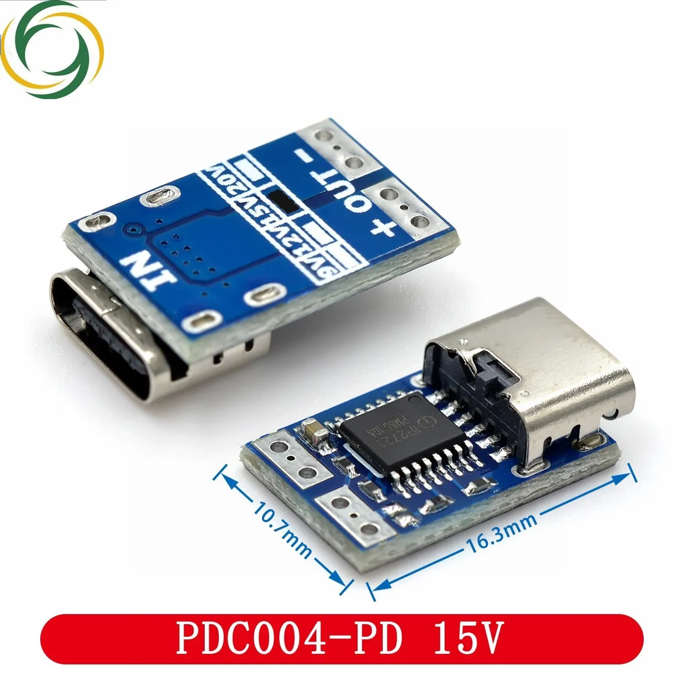 Type-C PD decoy module PD23.0 to DC DC trigger extension cable QC4 charger 9V 12V 15V 20V PDC004-PD