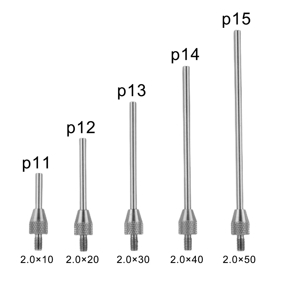 3/5pcs Dial Digital Test Indicator Rod Contact Point Stem Rod Depth Gauge Measurer Tool Set M2.5 For Dial Height Gauge Test
