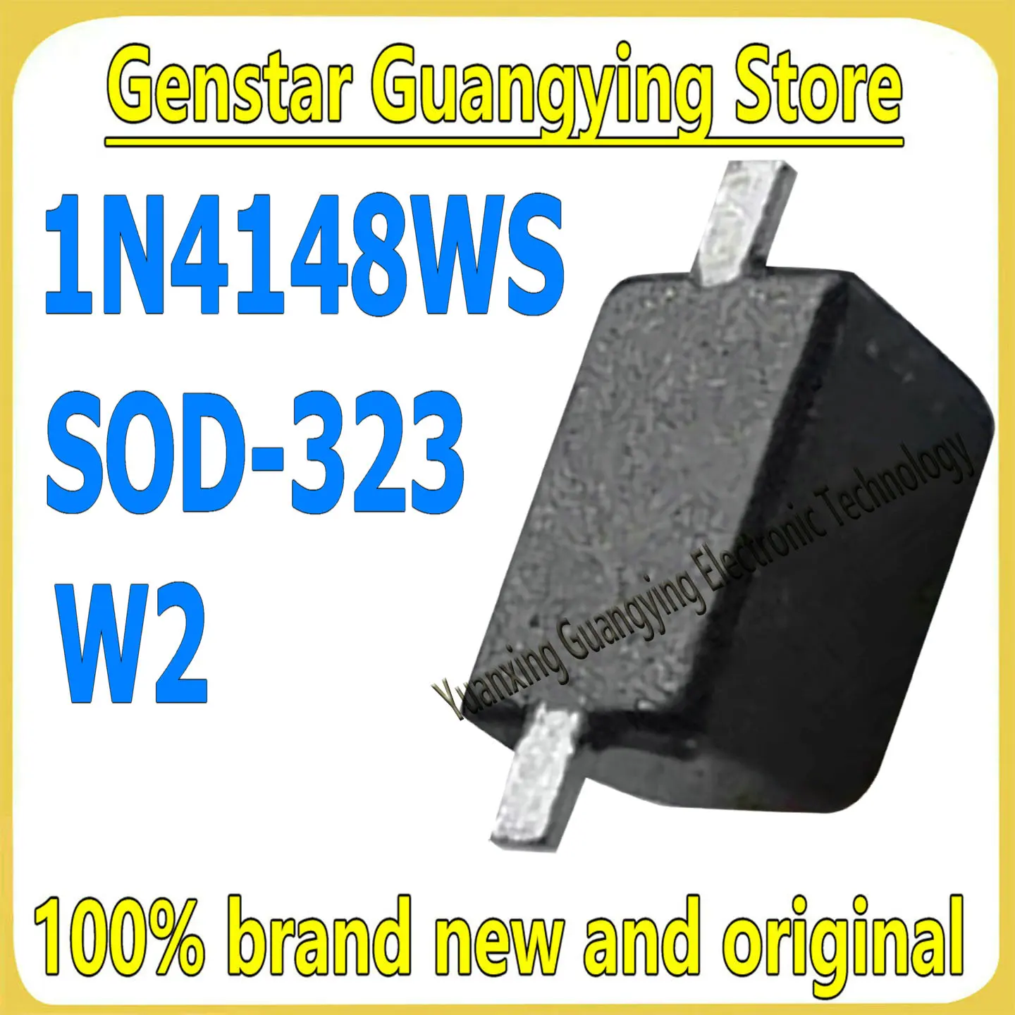 (100 Pieces) 1N4148WS 1N4148W Marking: W2 SOD-323 75V 150mA Surface-Mount Switching Diode 100% Brand New