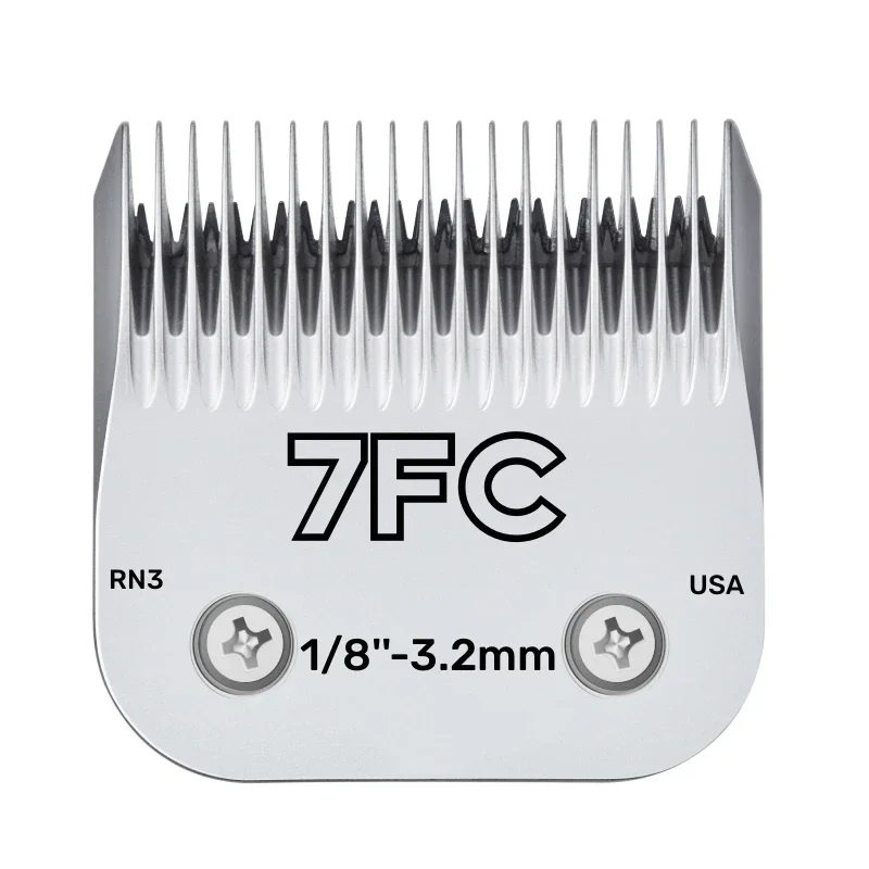 Steel Detachable Pet Clipper Blade 7F 3.2mm 1/8'' Made Using High Quality Japanese High Carbon Steel To Ensure A Longer Blade