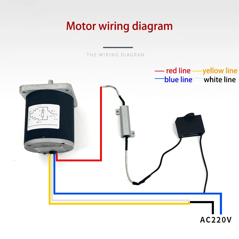 110TDY4 110TDY115-1 Central Shaft AC Permanent Magnet Low-speed Synchronous Motor110W 220V Durable High Torque Motor60rpm 115rpm image 2