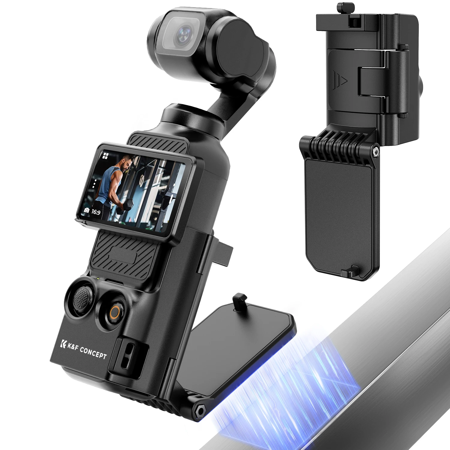 K&F Concept DJI 오즈모 포켓 3 마그네틱 마운트 데스크탑 지지대 브래킷 스탠드 확장 어댑터 포켓 3 마그넷 흡착