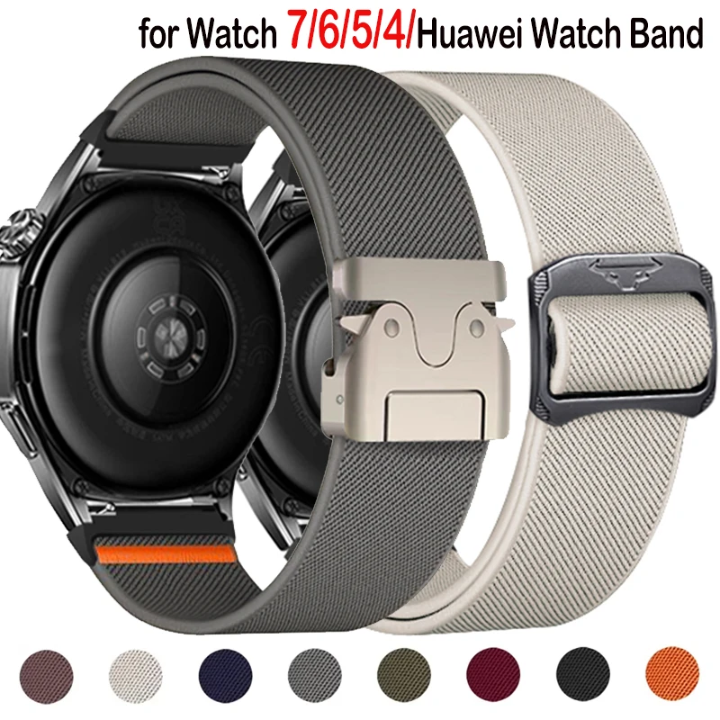 22 مللي متر 20 مللي متر حلقة باند لساعة سامسونج جالاكسي 7/6/5/4/3/جير S3 حزام نايلون لساعة هواوي GT4 GT3 2 Pro/Amazfit GTR 4/GTS