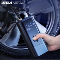 SEAMETAL 8000mAh Wireless Portable Car Air Compressor 12V 150PSI Electric Tire Inflator Pump for Car Motorcycle Balls