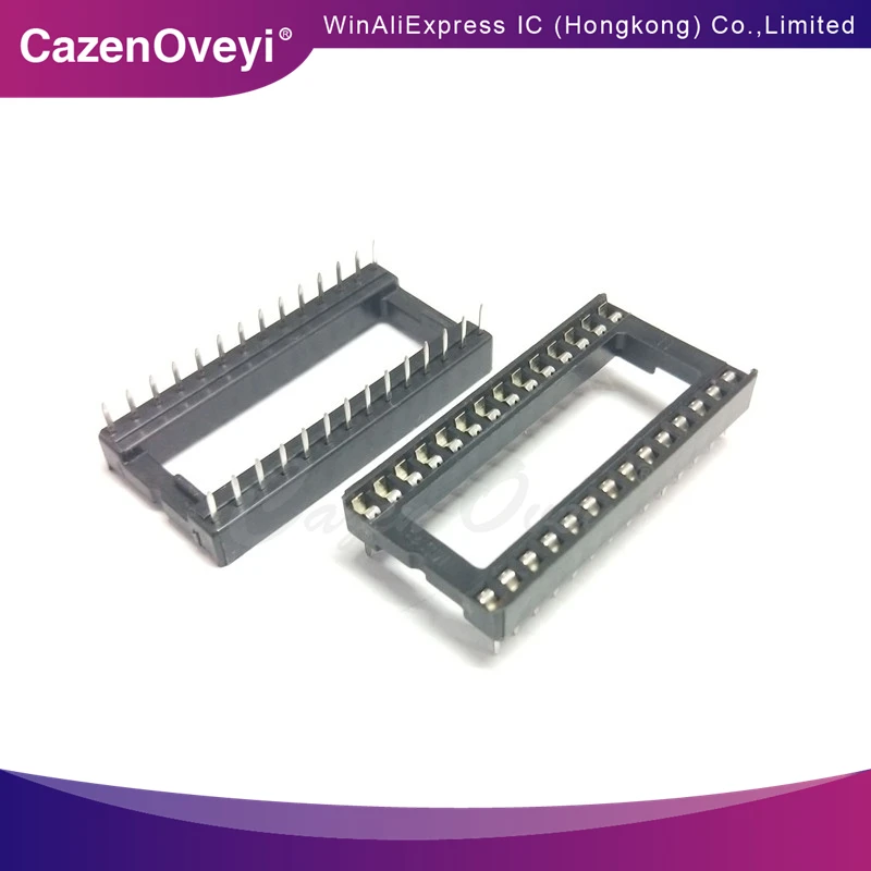 

10piece IC socket integrated block in-line DIP single-chip microcomputer chip flat foot base sub 28P wide