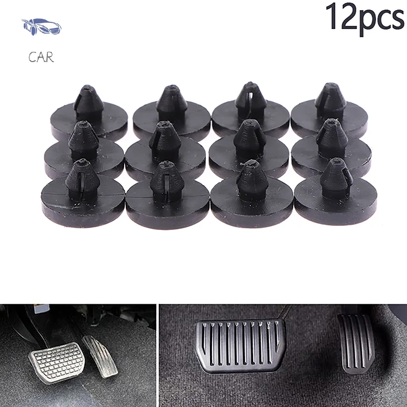 12Pcs Brake Switch Stopper Plastic Brake Pedal Pad Brake Pedal Stop Pad Brake Light Switch Stopper Clutch Pedal Stopper