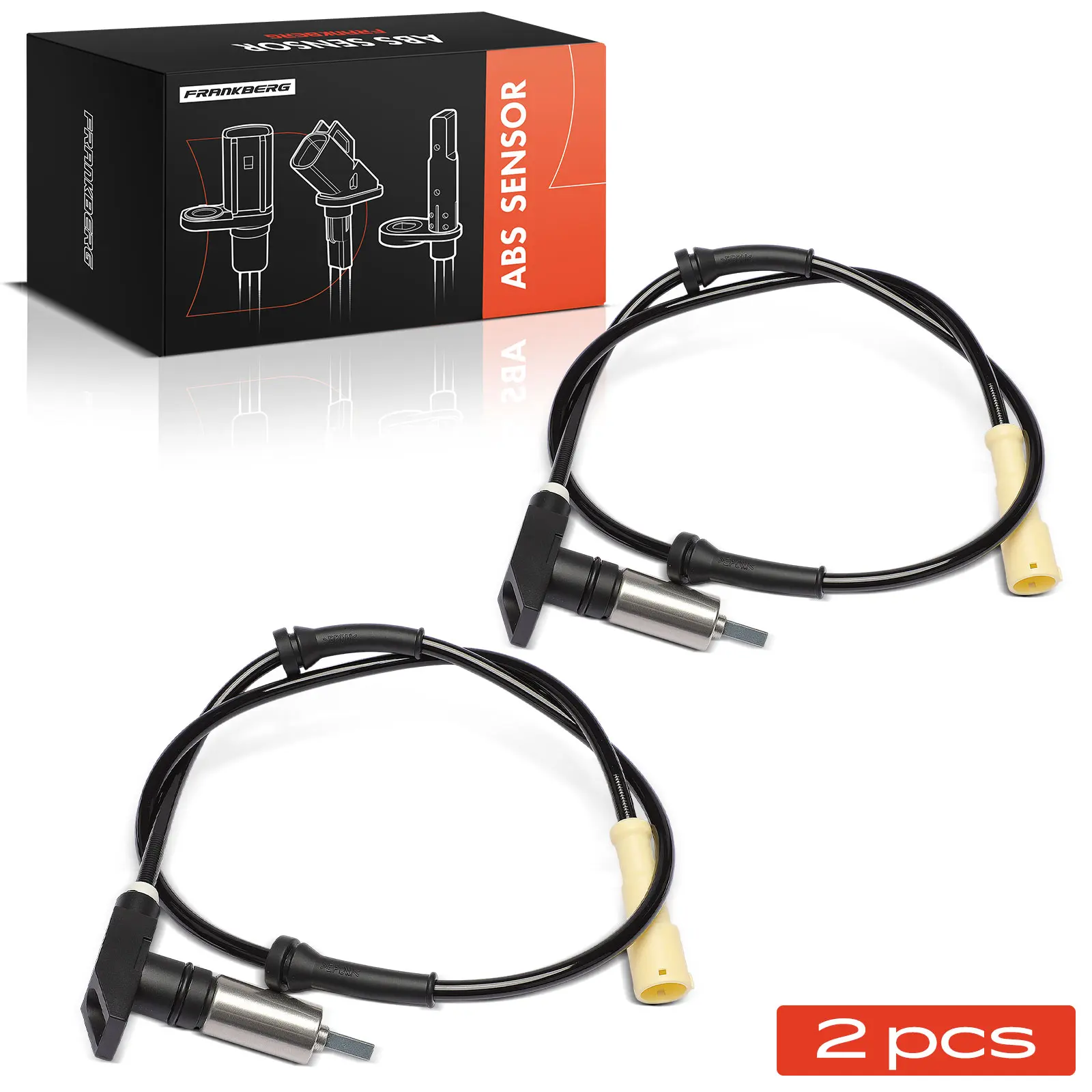 Sensore ABS Frankberg 2x per Asse Anteriore Sinistro e Destro per BMW Serie 5 E28 1.8L 2.4L 1981-1987 0265001029 V20725146 1154044