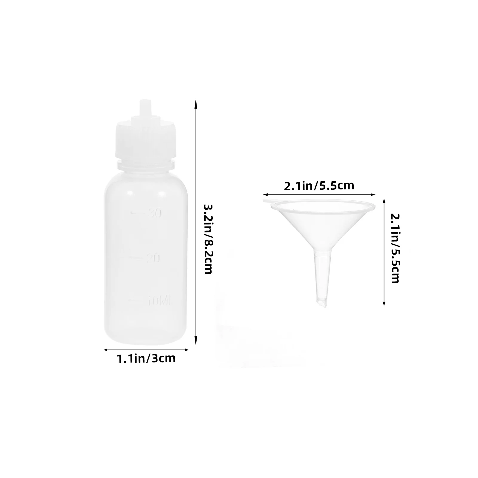 1 Zestaw 30ml Butelka z Igłą do Dozowania Kleju, Plastikowy Aplikator Kleju, Przemysłowy Pipetowy Dozownik, Precyzyjne Dozowanie Kleju, Mała Butelka