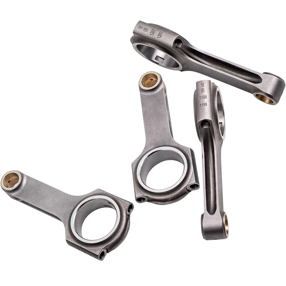 4340 Forged H-Beam Connecting Rods for Toyota Corolla FX MR2 4AFE Con Rods Connecting Rod for  4AFE 4A-FE