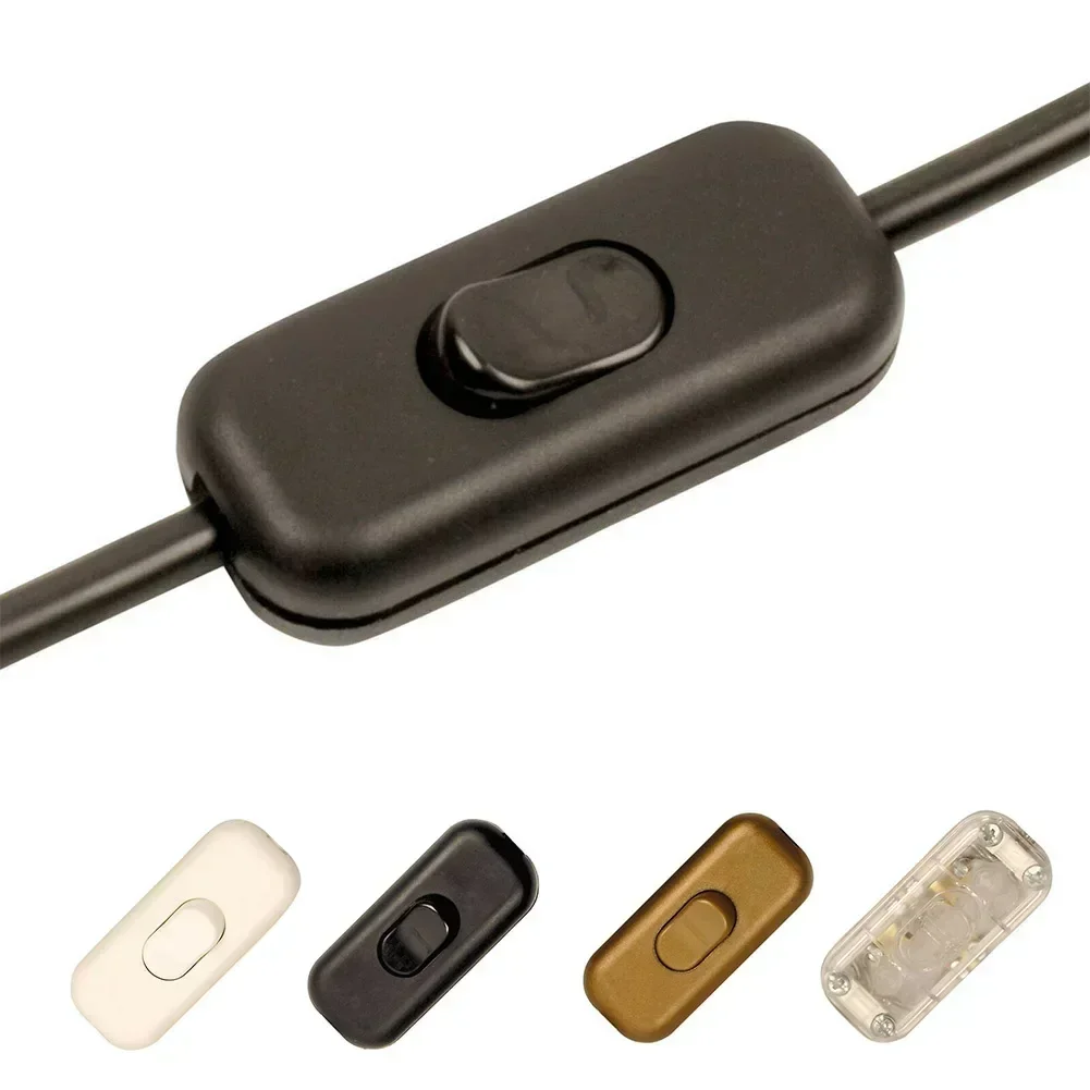 Interruptor de botón 2A 250V 303, lámpara de escritorio, lámpara de pie, lámpara LED, interruptor en línea, carcasa mate, accesorios de
