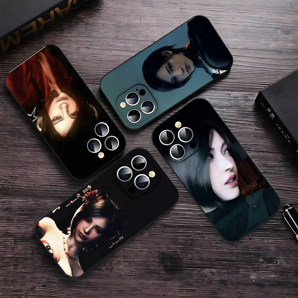 لعبة R-residentEvil A-adawong جراب هاتف آيفون 17 16 15 14 13 12 11 X XR XS Plus Pro Max غطاء أسود ناعم صغير