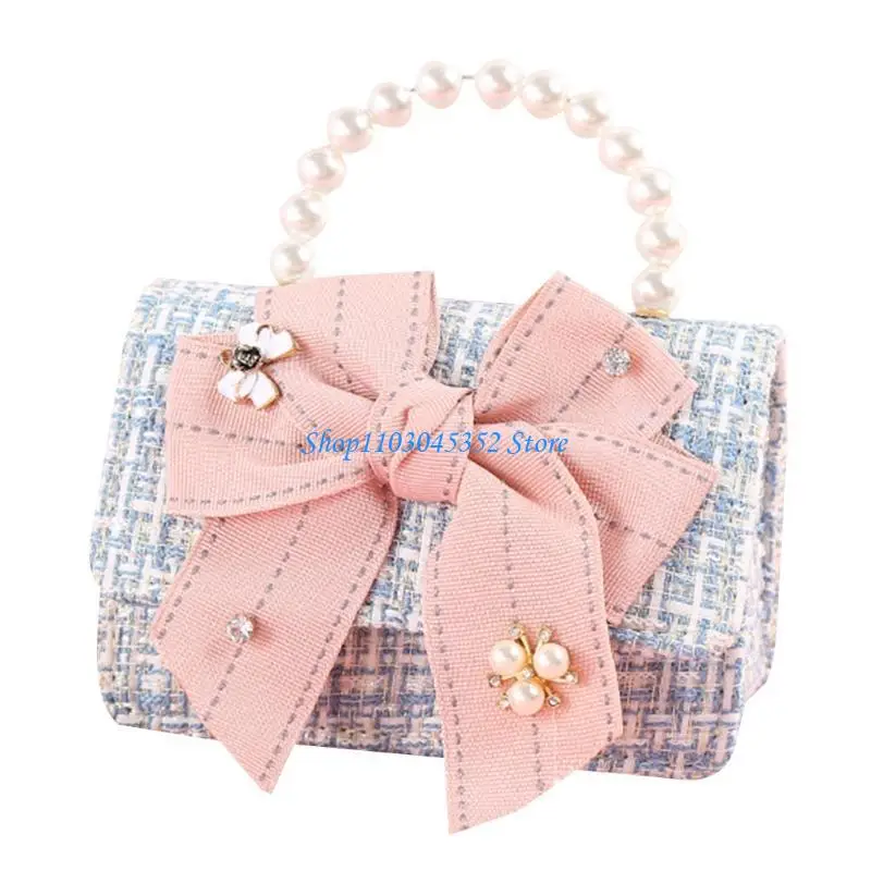 

Корейские детские кошельки и сумки, мини-кошельки через плечо, милые сумки для девочек из искусственного жемчуга, сумка-тоут для