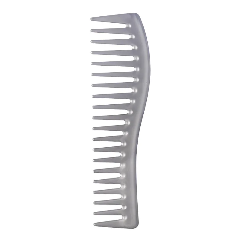 Curved Shark Tooth Wide Tooth Comb, Spray Painting Process, Suitable for Both Dry and Wet Use for Hair Accessories view 5