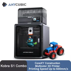 Anycubic Kobra S1 Combo Multi-Color 3D Printer High Precision Core XY Stable Structure Ultra-Quiet Max Speed 600mm/s 3D Printer