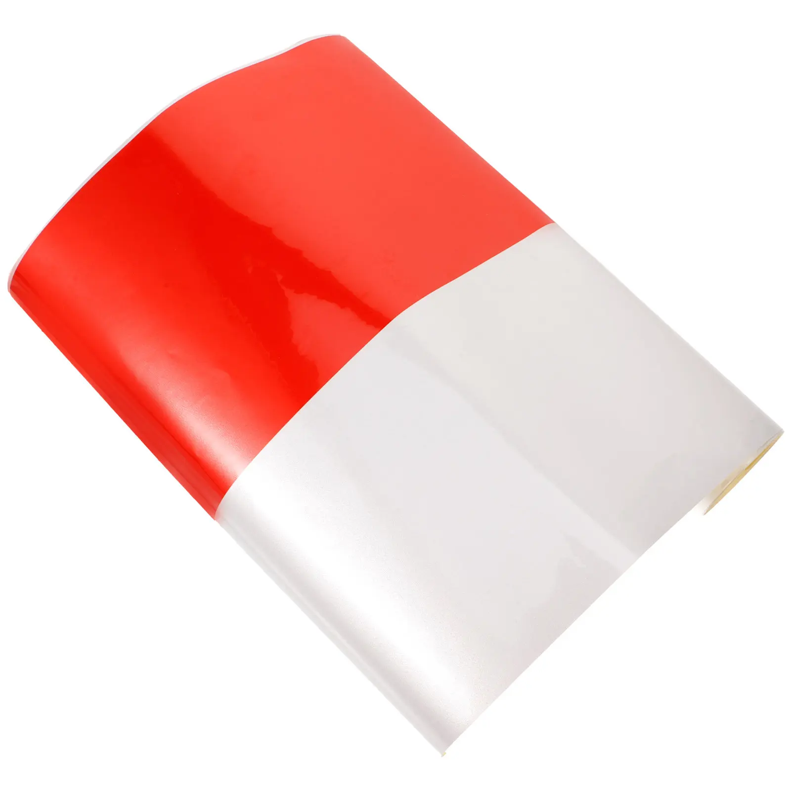 

1 Roll Reflective Tape High Visibility Alternating Color Design for Driveway Markers Outdoor Safety Post Barrier Traffic Warning