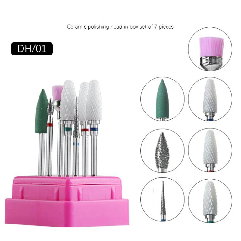 Nagelpolijstkopset Elektrische polijstmachine Vervanging Accessoires Nagelslijpkop Verwijdering Gereedschap voor het verwijderen van huidverwijdering