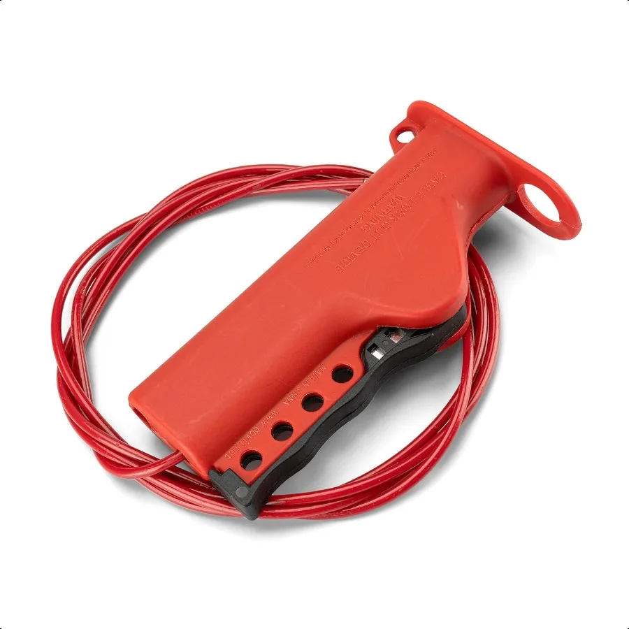 

Кабельный замок Lockout Tagout 1 упаковка Регулируемый тросовый замок Красный кабель Lockout Tagout с кабелем блокировки длиной 3 16 дюймов и длиной 8 футов OS