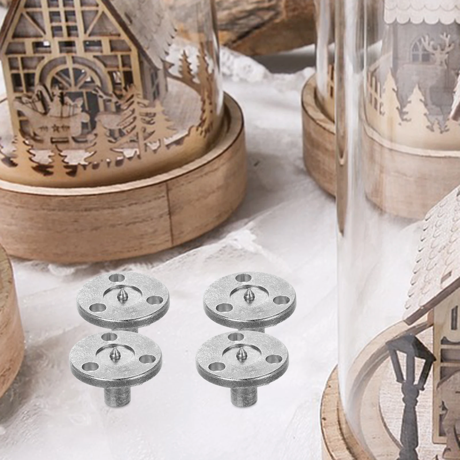

10 Pcs Music Box Accessories Winding Keys Accessory Clockwork up Movement Vintage Silver