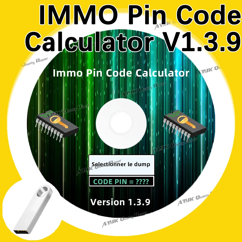 IMMO Pin Code Calculator V1.3.9 Repair equipment Diagnostic software Pin Code Calculator IMMO 1.3.9 obd2 scanner Code reader VCI