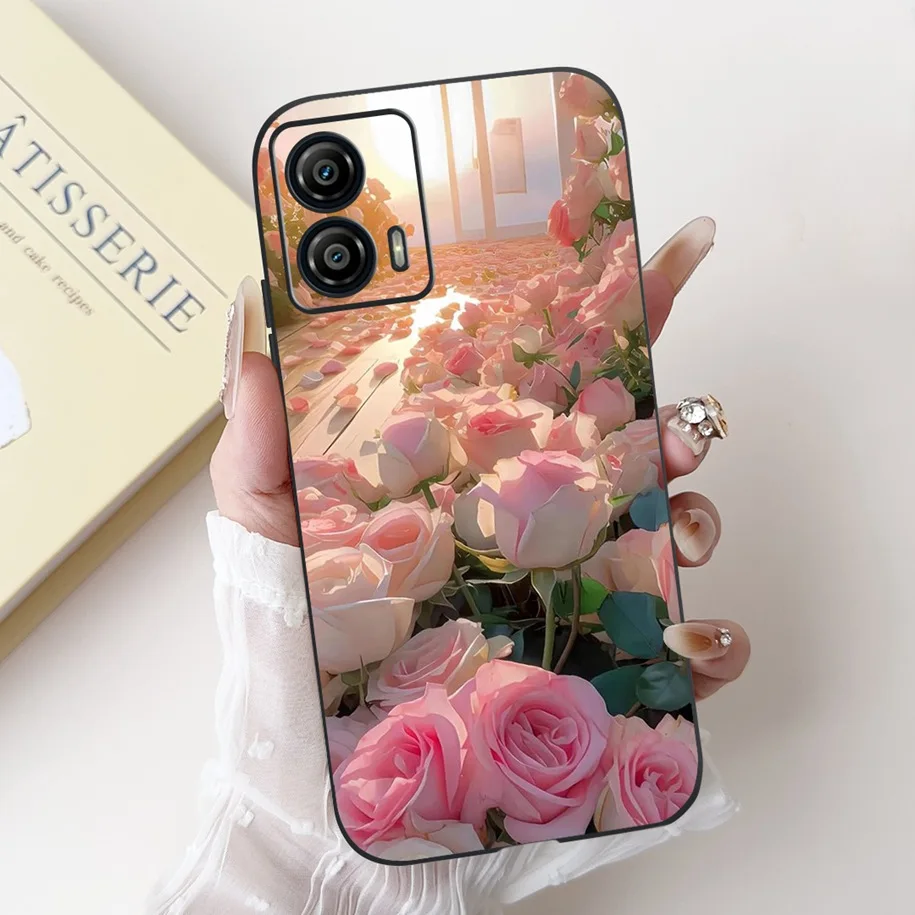 Shockproof Case For Motorola Moto G53 G73 5G Cover Cute Cactus Rabbit Cartoon Soft Silicone Matte Funda For MotoG53 MotoG73 Capa