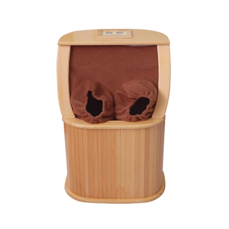 

Wood Hemlock Foot Soaking Bucket Far Infrared Foot Bath Bucket Infrared Foot Sauna