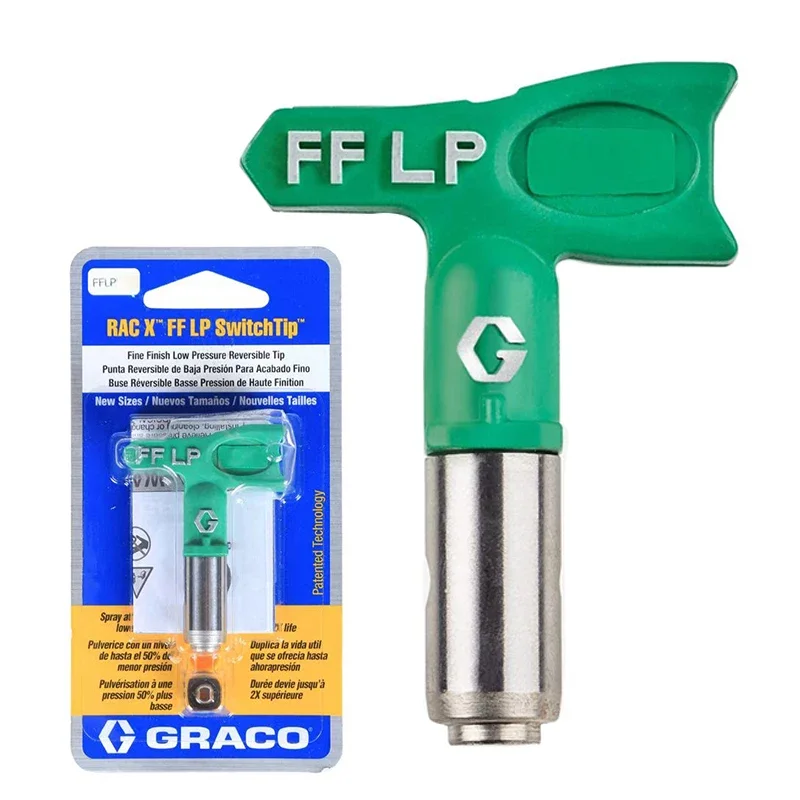 FFLP Nozzle 514,512 Original Tip Graco Original Airless Spray Tip Fine Finish Low Pressure Nozzle Guard For Airless Paint Spray