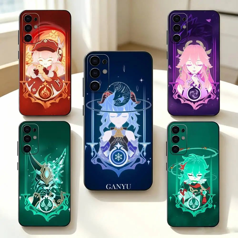 Game Genshin-n Impact-t   Phone Case For Samsung S25,S24,S21,S22,S23,S30,Ultra,S20,Plus,Fe,Soft Silicone Black Cover