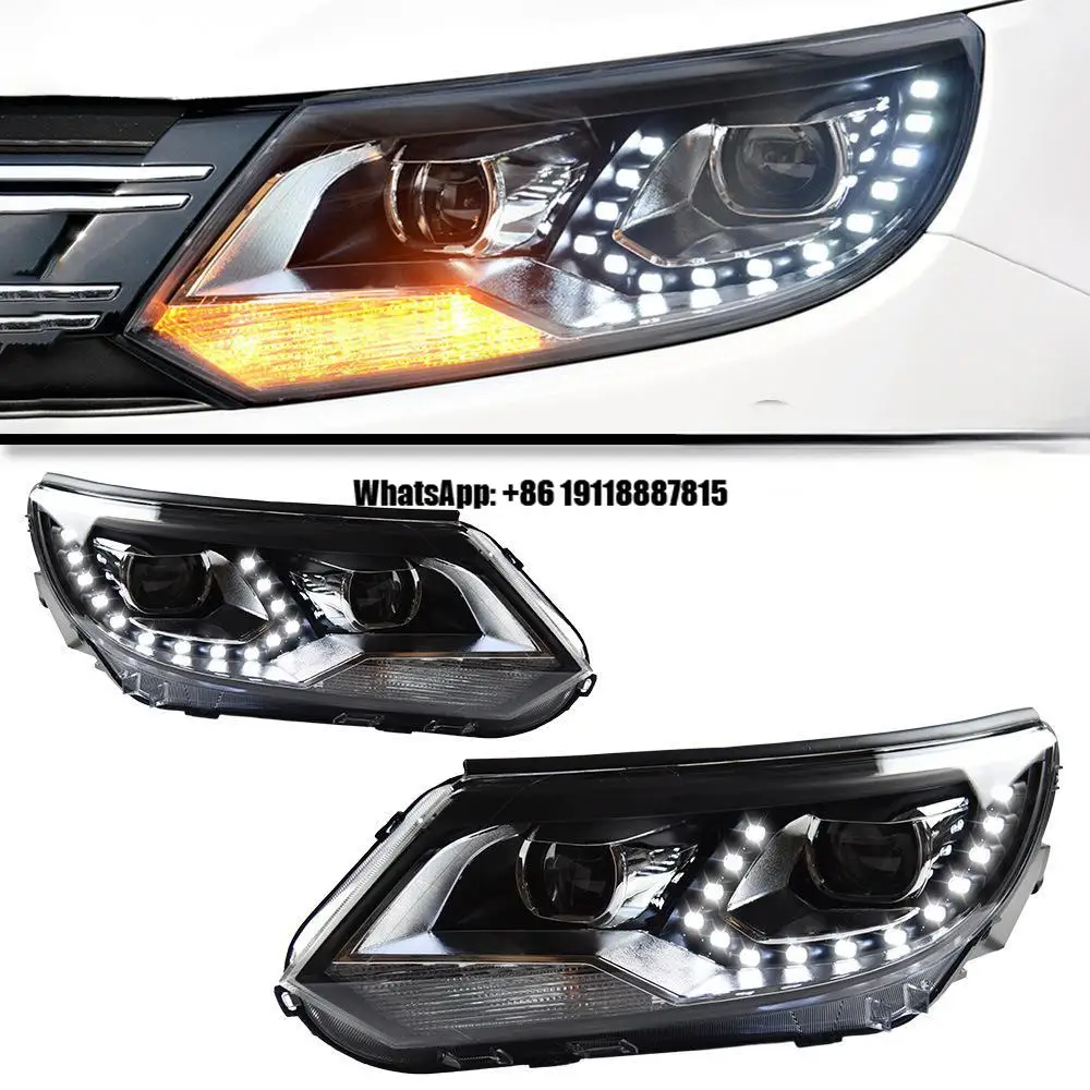 

Автомобильные фары Full LED с системой освещения в форме капли для Volkswagen Tiguan 2013-2016 годов выпуска