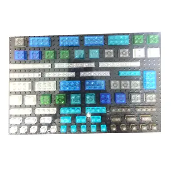 DIY積木透明高磚 1x2 1x6 2x2 2x4 附孔底磚配件,相容於3003 3005 2622 2357 2456 10 最佳銷售 透明樂高 - №2