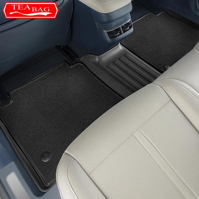 For Zeekr 007 2024 2025 Car Styling Floor Mats Double Layer Carpet TPE Foot Pad Interior Floorliner Auto Modified Accessories