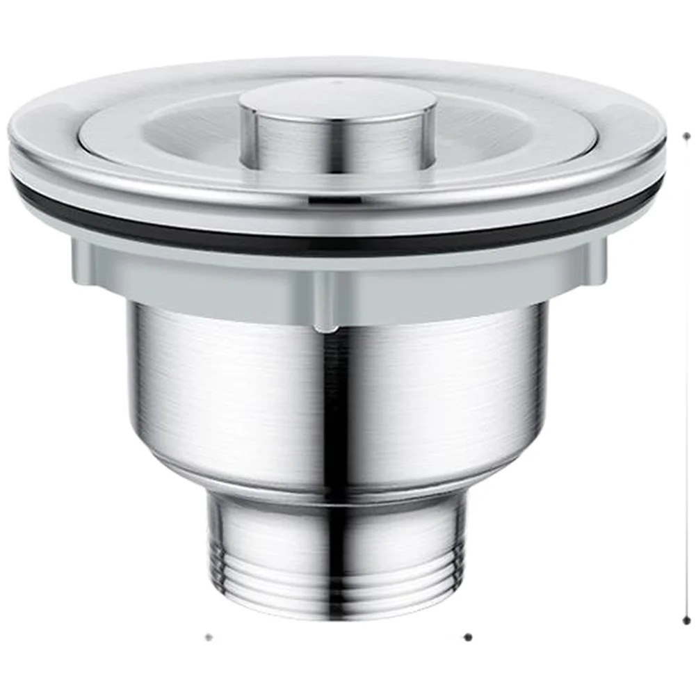 Stainless Steel Kitchen Sink Drain Pipe 40 Cm, Anti-Smell Waterproof Design, High-Temperature Resistant, For Standard Sinks