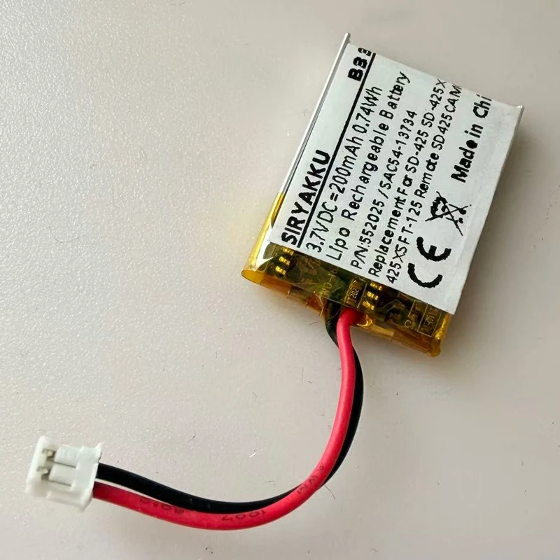 Dog Collar Battery  Replacement for Sportdog SAC54-13734 FieldTrainer 425 FieldTrainer 425S Remote Transmitter SDT00-13857