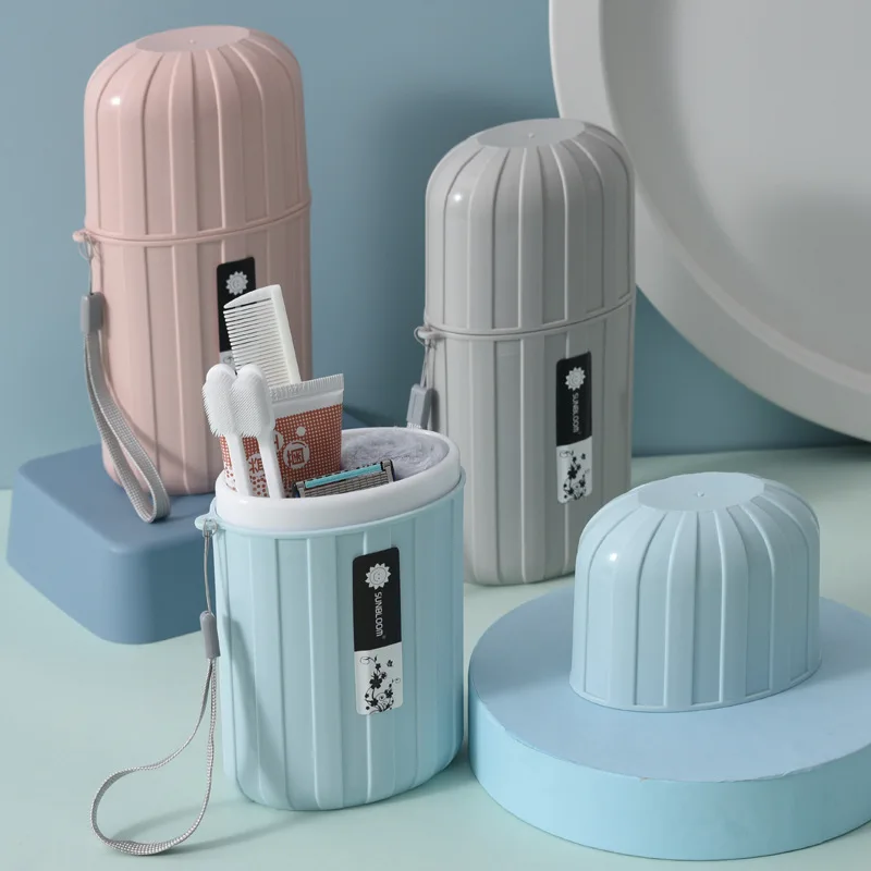 

Travel Portable Toothbrush Cup Bathroom Toothpaste Storage Case Box Organizer Toiletries Storage Cup Toothpaste Storage Box