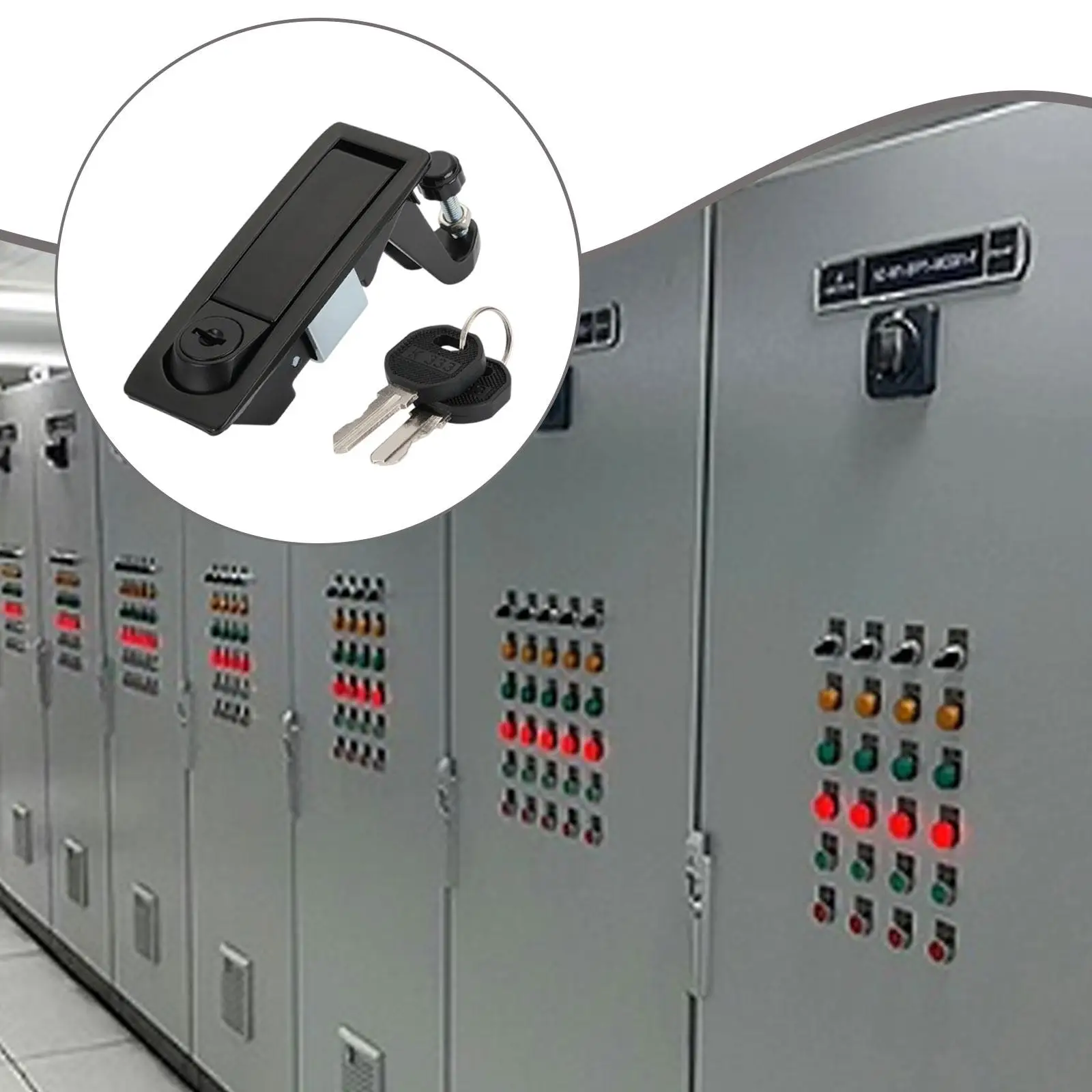 Compression Latch Lock with T Shaped Lock Handle Multipurpose Hardware for Secure Storage Cabinet
