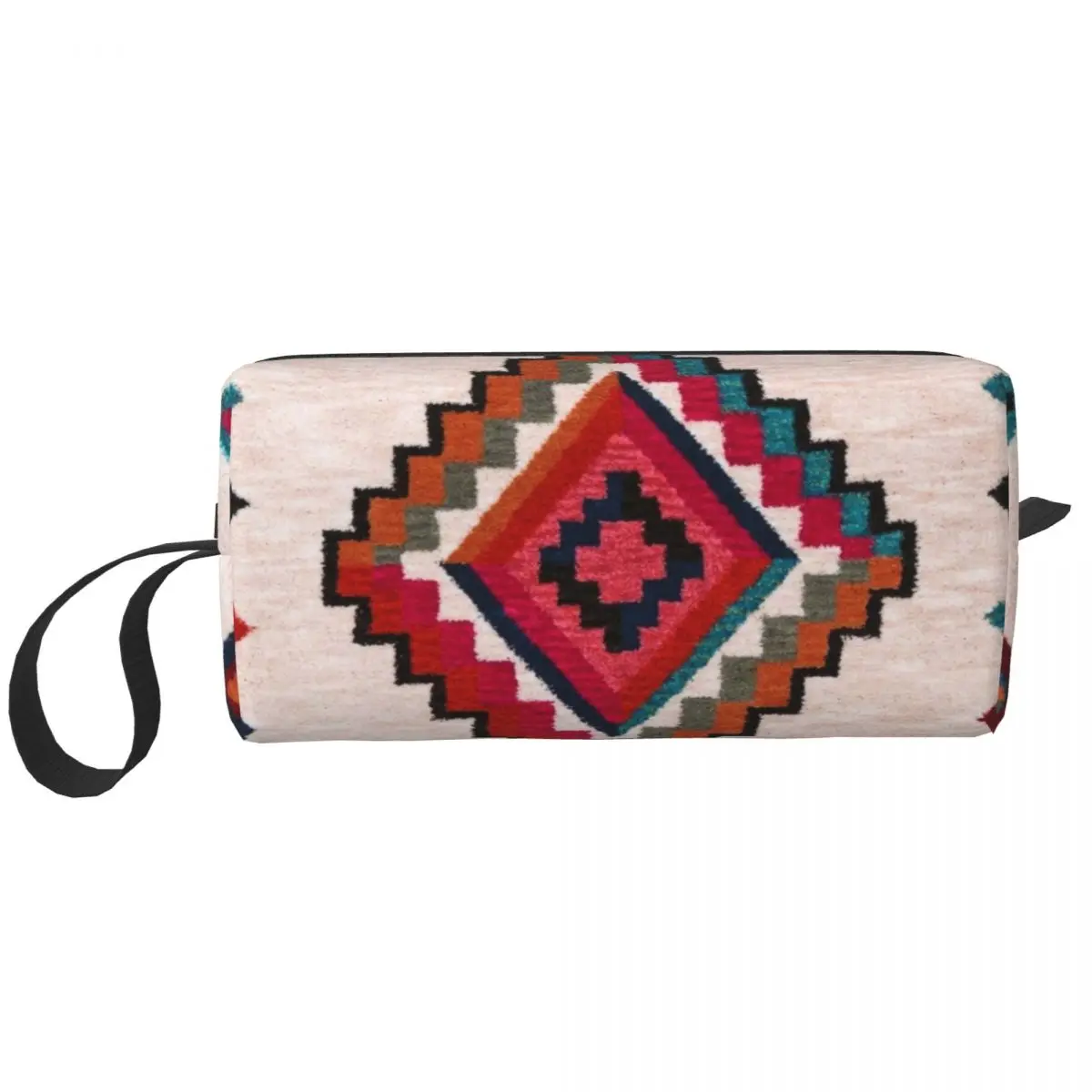 

Oriental Traditional Farmhouse Vintage Bohemian Style Travel Cosmetic Bag Boho Makeup Toiletry Organizer Ladies Storage Dopp Kit