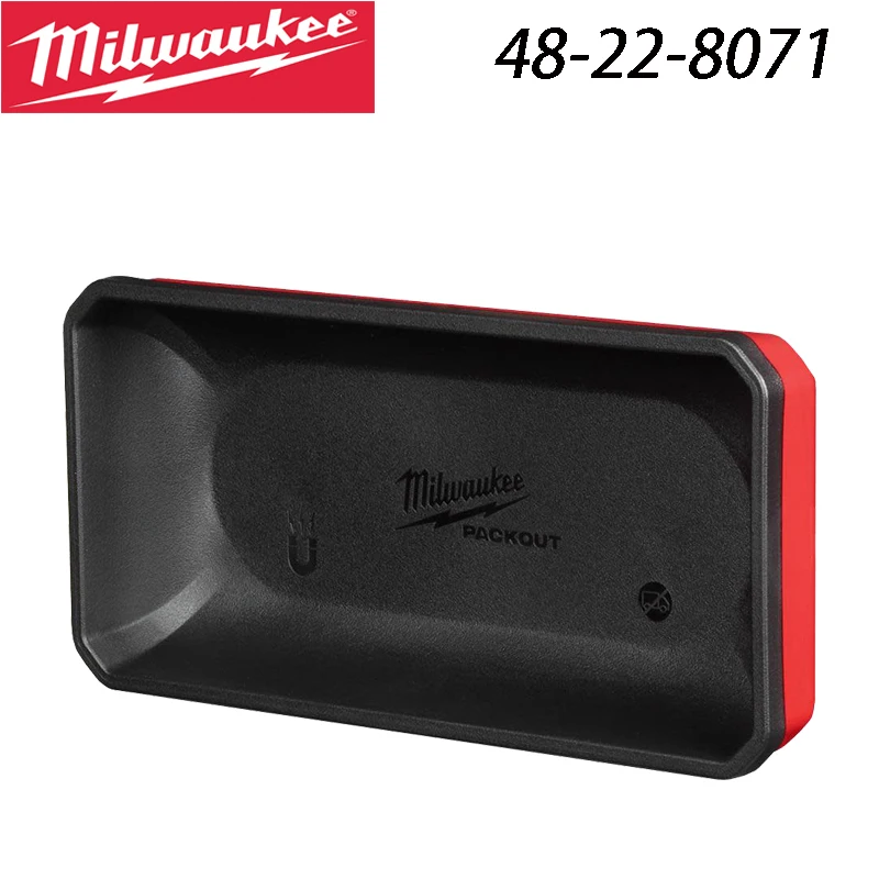 Milwaukee 48-22-8071 PACKOUT Large Scratch-Resistant Magnetic Magnetic Bin Drill Bit Storage Box Tool Box