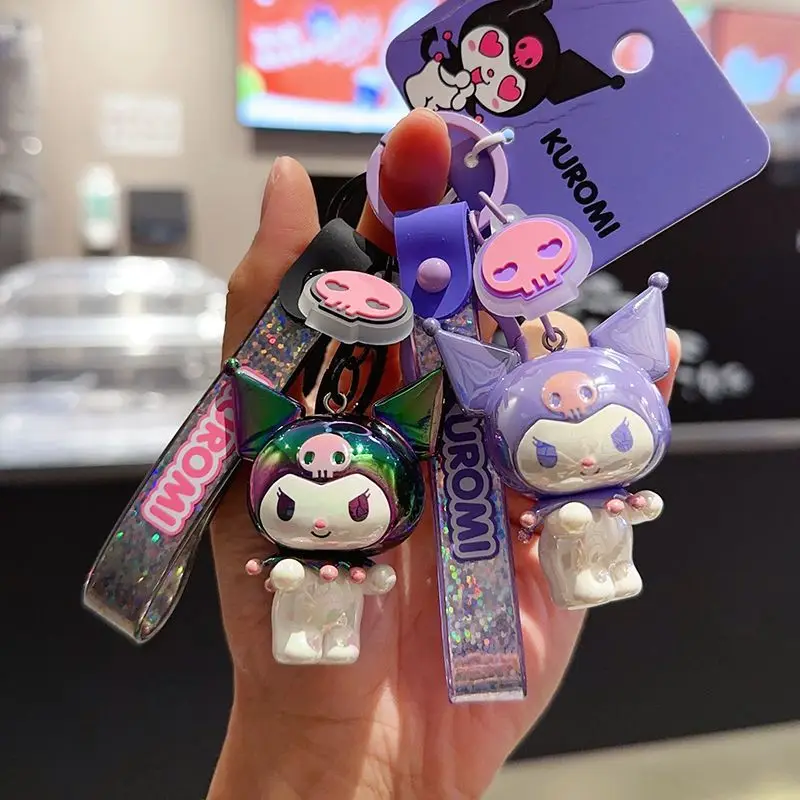 MINISO Sanrio Hello Kitty Kuromi ma mélodie cannelle Pompompurin Pochacco Kawaii Anime dessin animé clé pendentif porte-clés créatif