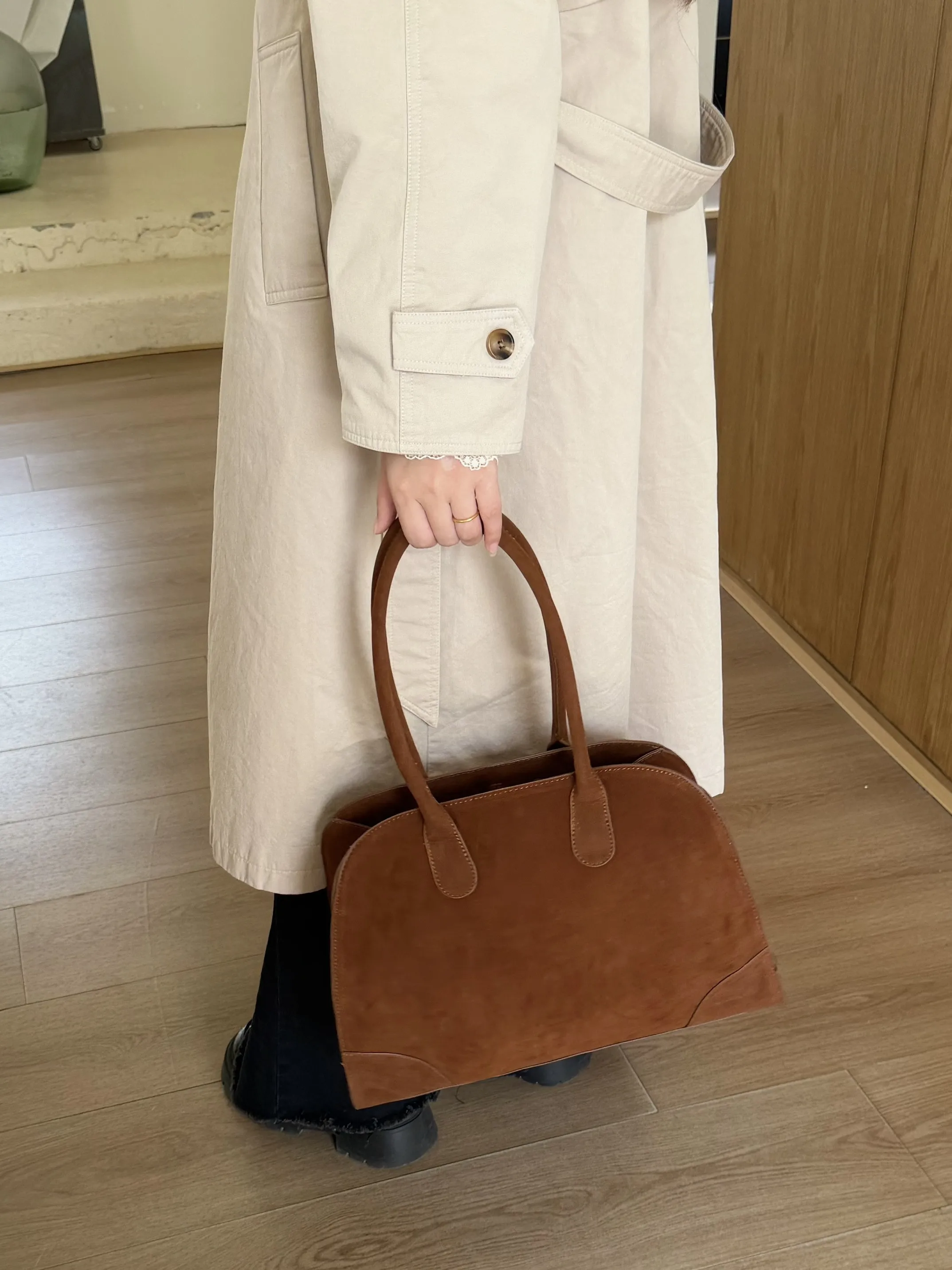 retro-suede-leather-tote-bag-women's-high-end-sensation-underarm-large-capaci-commuter-single-oulder-faion-versatile-ha