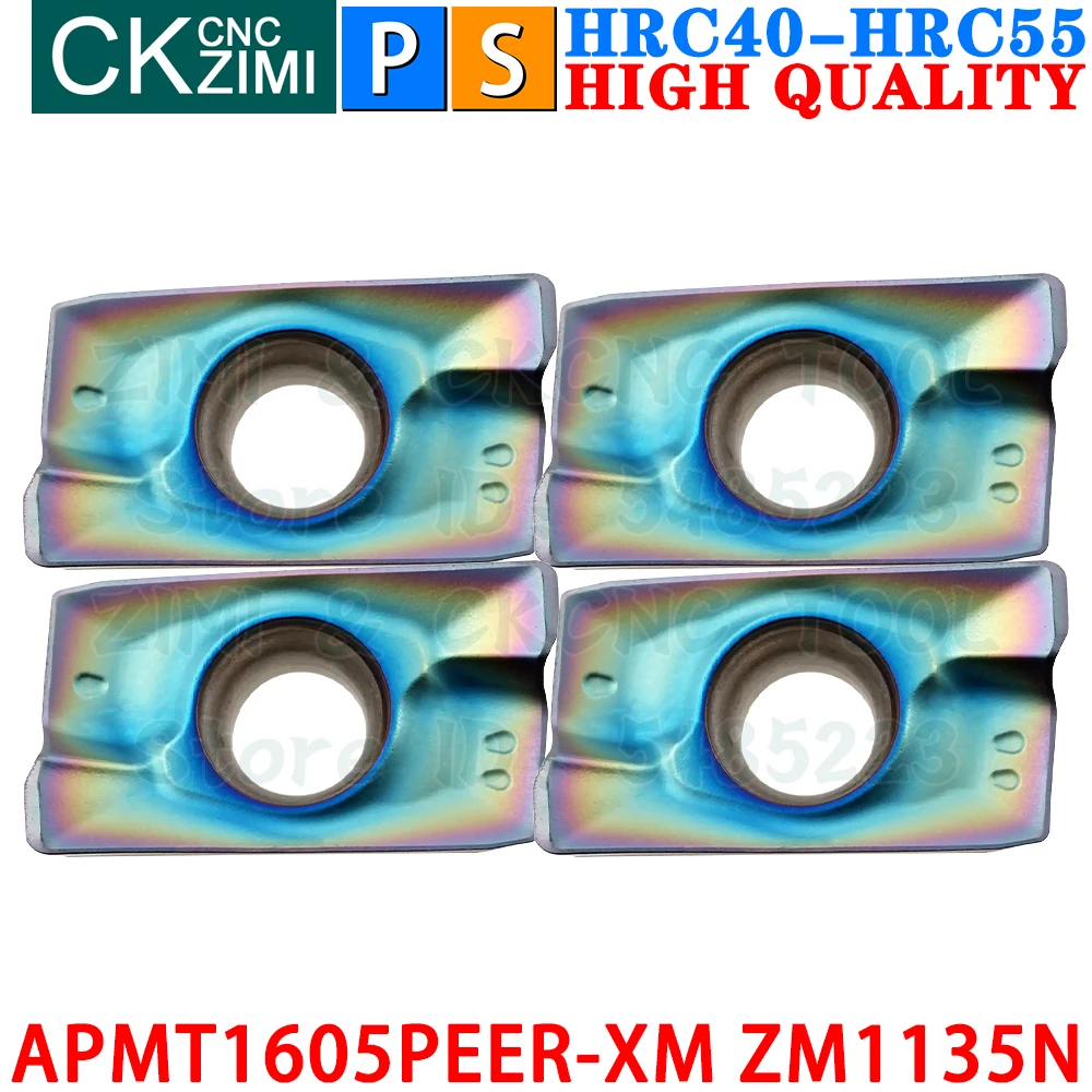 APMT1605PEER-XM ZM1135N APMT 1605 PEER XM ZM1135N Inserto in metallo duro Fresatura di spallamenti Utensili per inserti APMT 1605PEER APMT 1605 APMT1605 BAP400R 400R Tornio CNC indexabile Utensile da taglio
