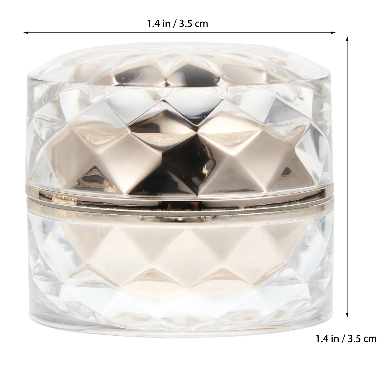 6 stuks acryl kleine containers hervulbare duurzame reispotten voor crème lippenbalsem monster lippenbalsem containers