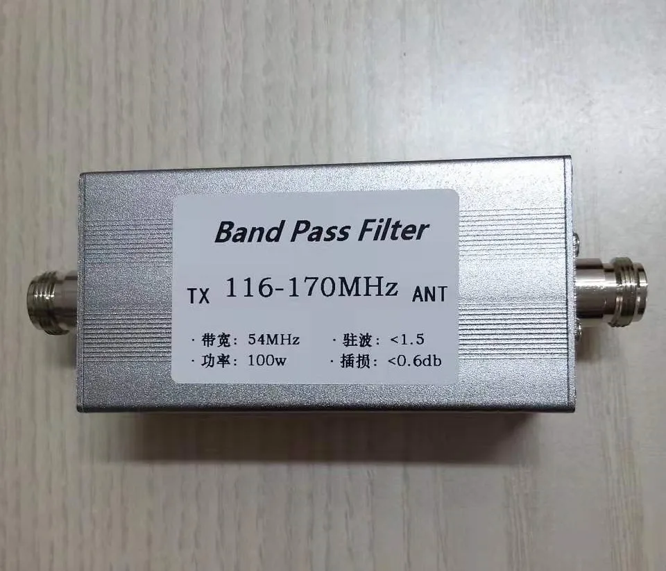 Bandpass filter N female BPF 116-170MHz Anti-interference Improve selectivity Increase communication